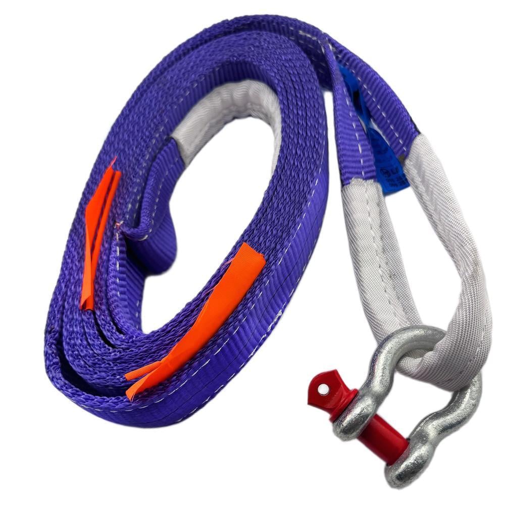 Буксировочный ремень LIFTEC петля-скоба 5,0/7,5 т 6000 мм Фиолетовый (4090506)