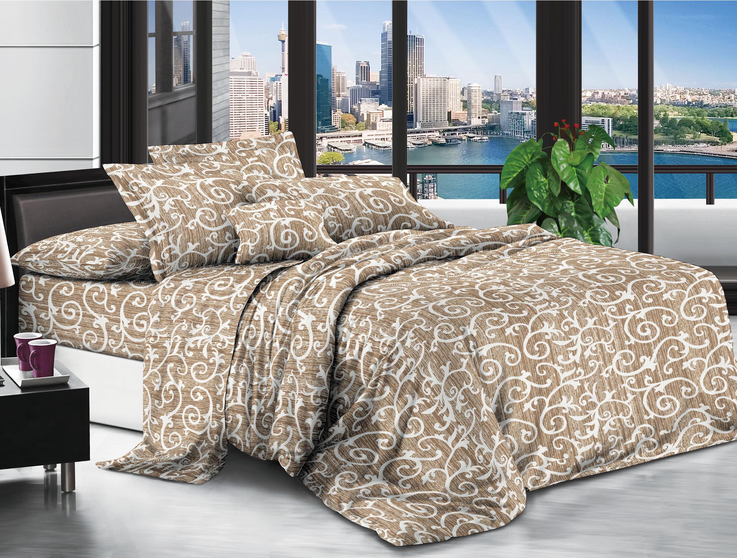 Комплект постельного белья MirSon 15-0230 Latte евро микросатин Premium 200x220 см (2200003730517)