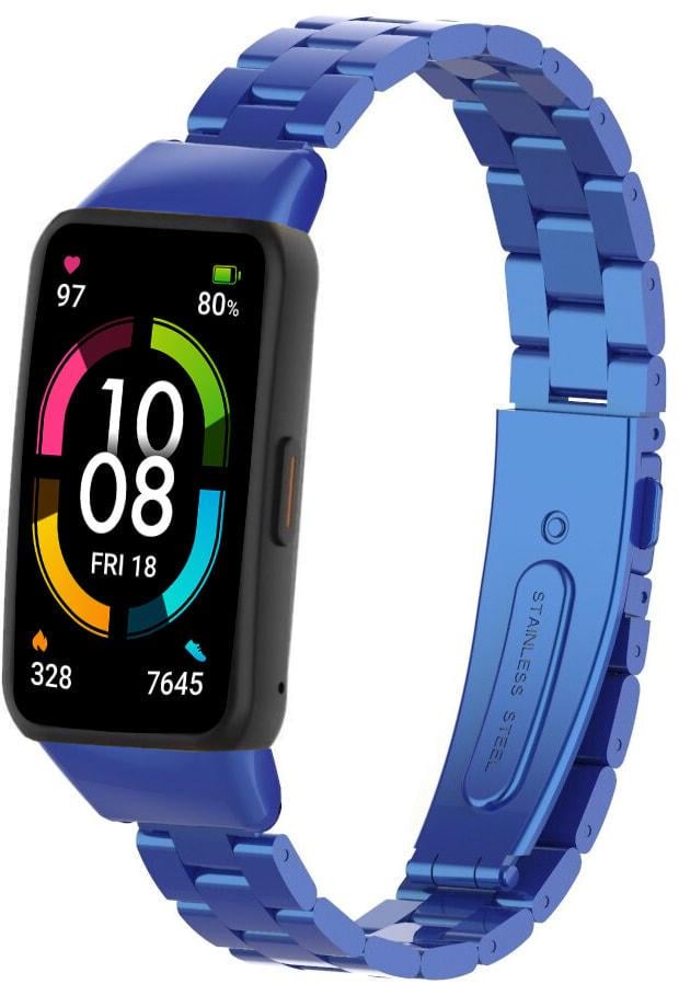 Ремінець металевий Shark для Honor Band 6 Blue (30605-28) Ремінець металевий Shark для Honor Band 6 Blue (30605-28)