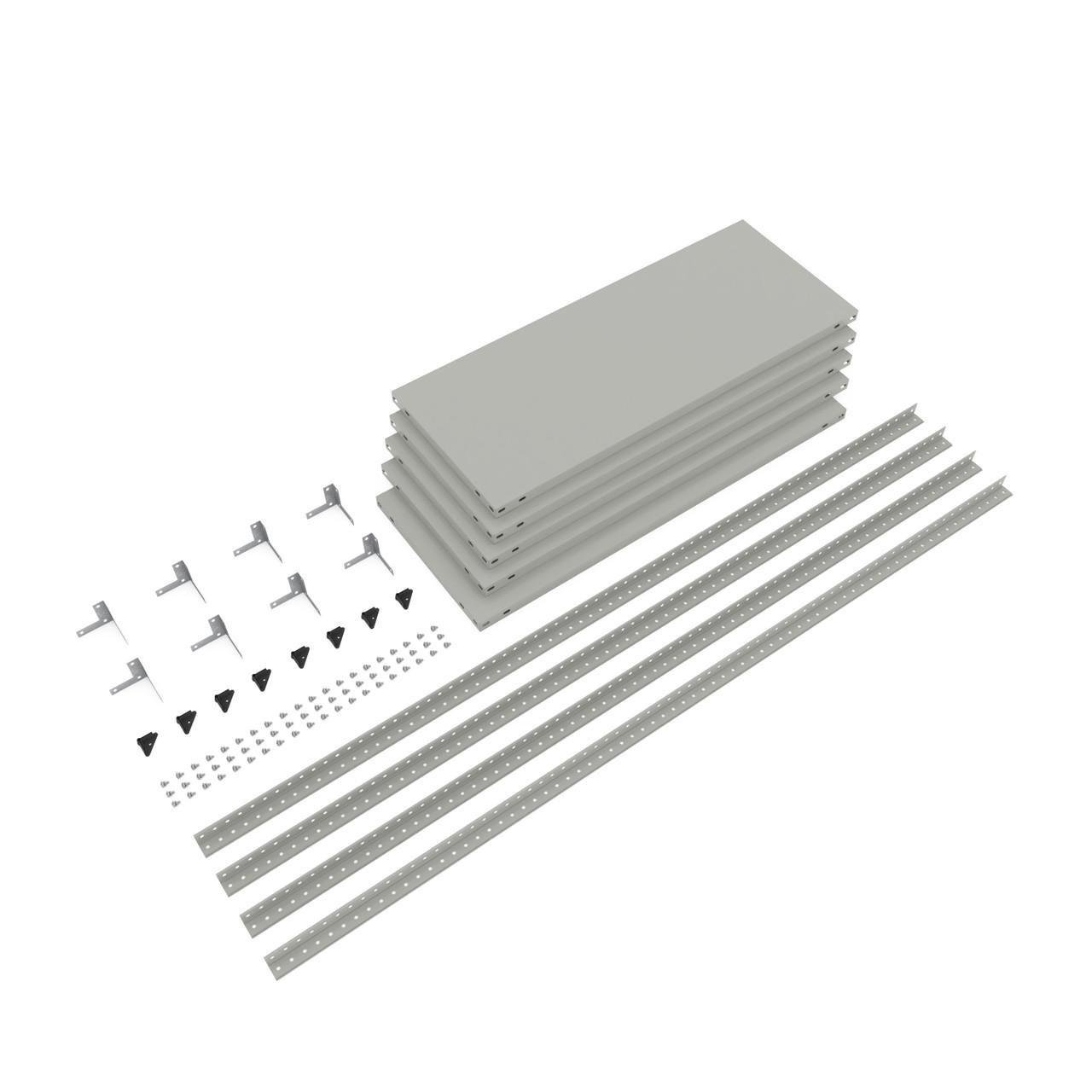 Стелаж Меткас Атлант КС 150 кг/полицю 5 полиць металевий 2000x900x300 мм (2423198920) - фото 7 Стелаж Меткас Атлант КС 150 кг/полицю 5 полиць металевий 2000x900x300 мм (2423198920) - фото 7
