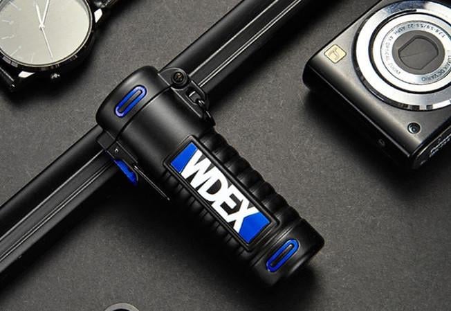 Электроимпульсная зажигалка WDEX BS-1506 влагозащищенная аккумуляторная Черный/Синий (SUN5533) Электроимпульсная зажигалка WDEX BS-1506 влагозащищенная аккумуляторная Черный/Синий (SUN5533)