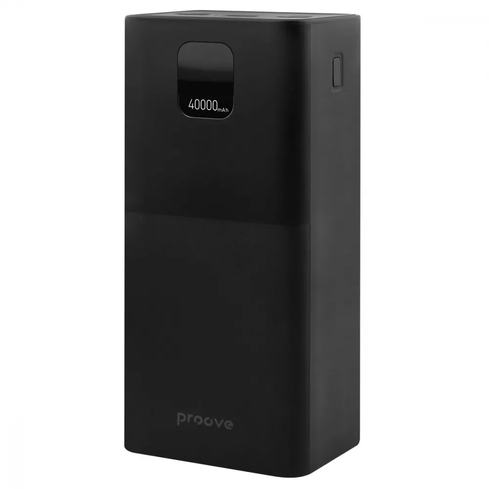 Зовнішній акумулятор Proove Giant Lite 22,5W 40000 mAh Black