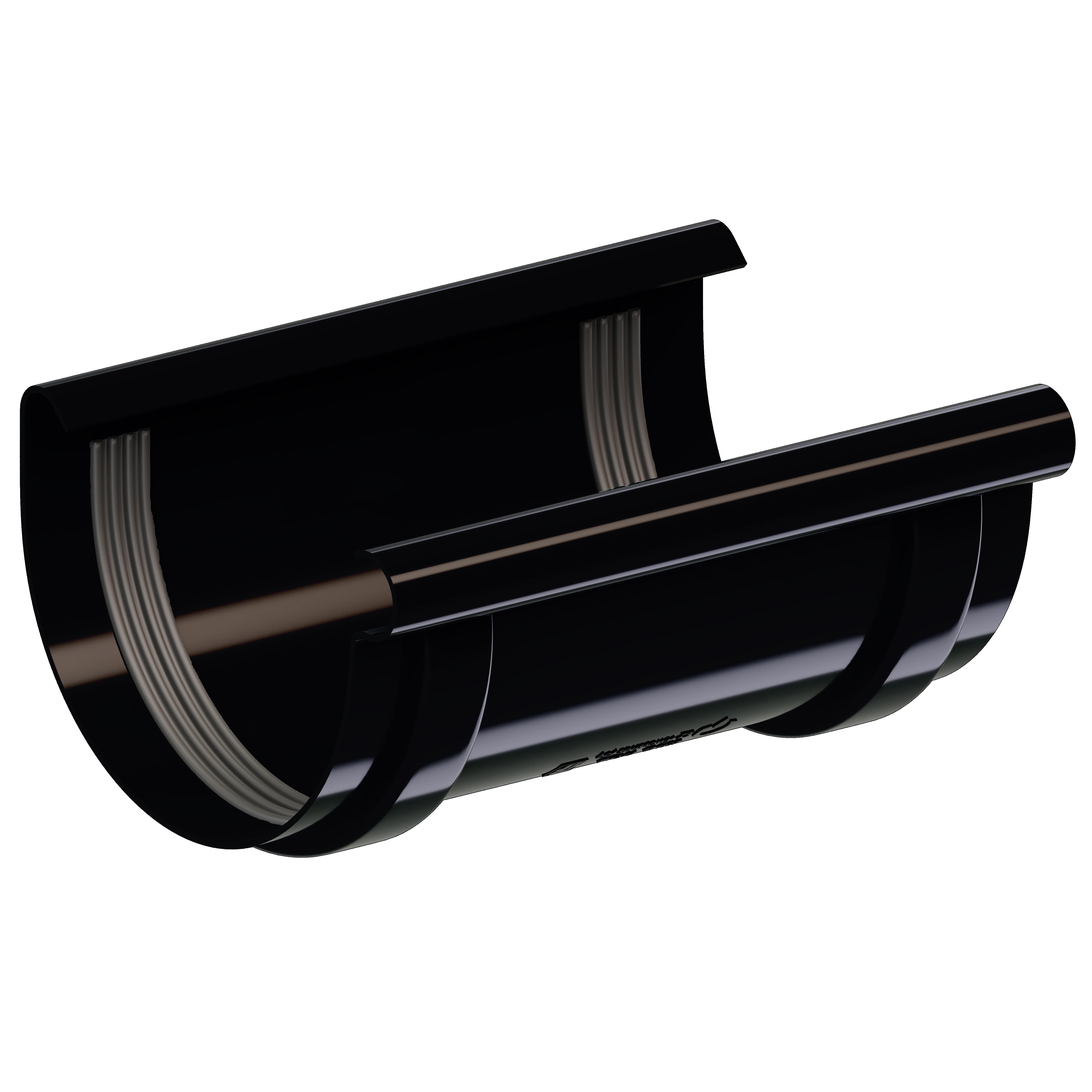 Муфта желоба KROP 100 мм Черный (2020) Муфта желоба KROP 100 мм Черный (2020)