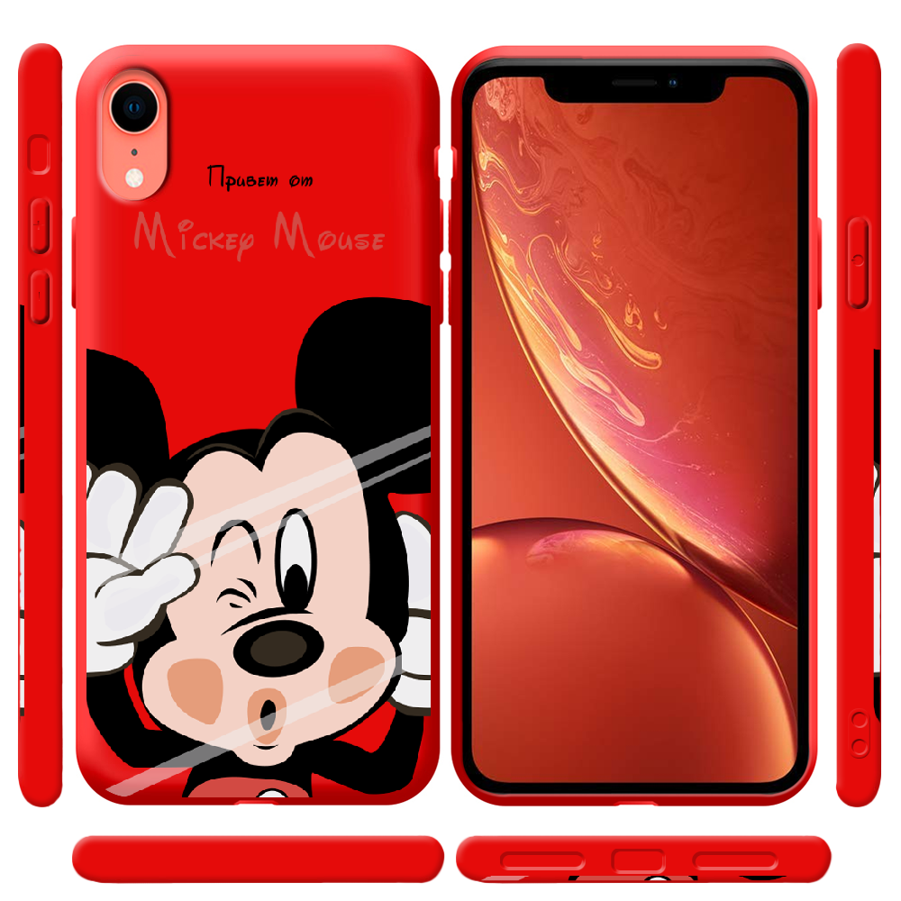 Чохол Boxface iPhone XR Mister M Червоний силікон  (35417-cc58-42163) - фото 2