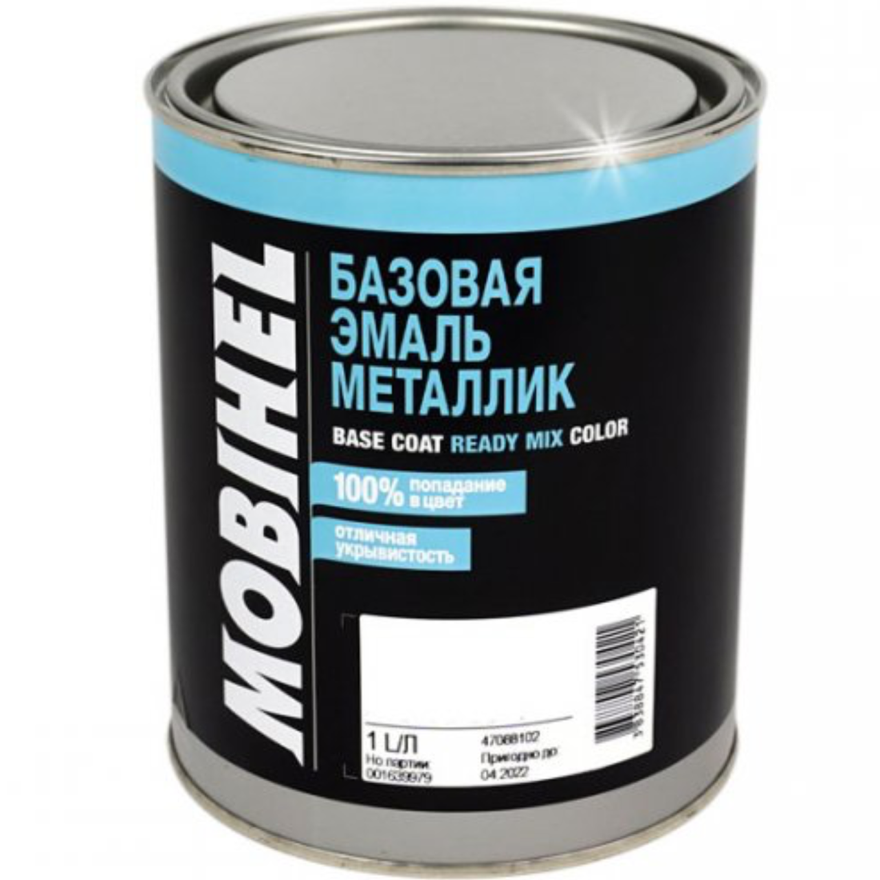 Автоэмаль базовая (металлик) Mobihel Base Coat 1 л 100 Триумф Автоэмаль базовая (металлик) Mobihel Base Coat 1 л 100 Триумф