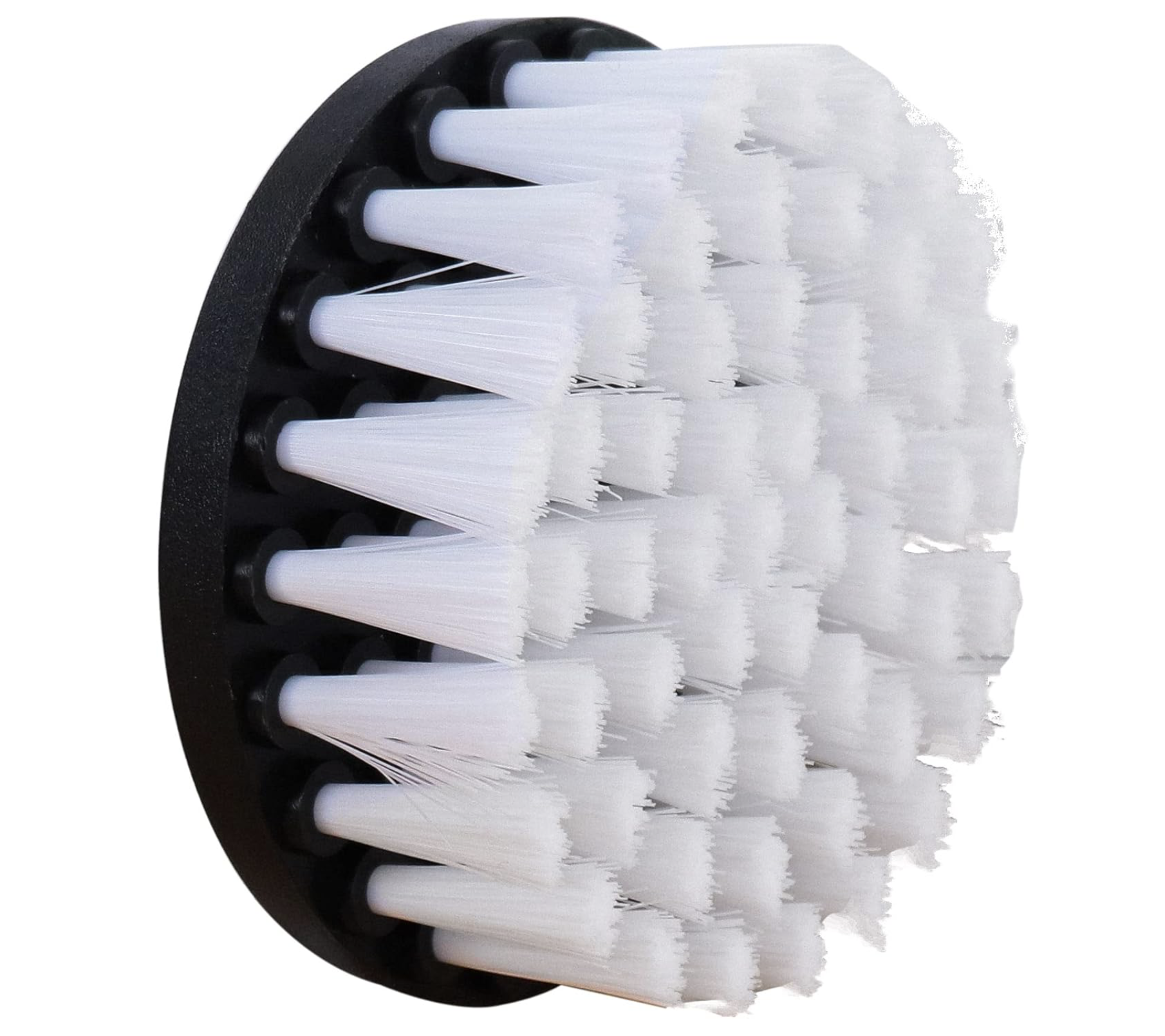 Щетка на шуруповерт для салона авто мягкие для химчистки 10 см Белый