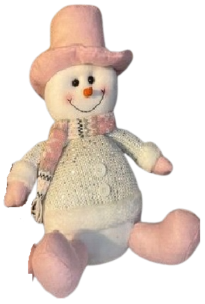 Фигурка новогодняя Stenson Santa Snowman M48042 31 см (13152192)