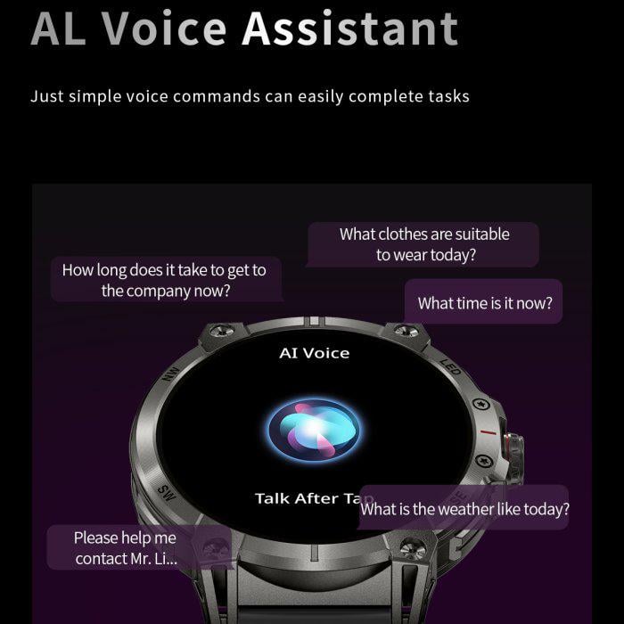 Смарт-часы UWatch Smart Stalker Max Black с компасом (1934) - фото 6 Смарт-часы UWatch Smart Stalker Max Black с компасом (1934) - фото 6