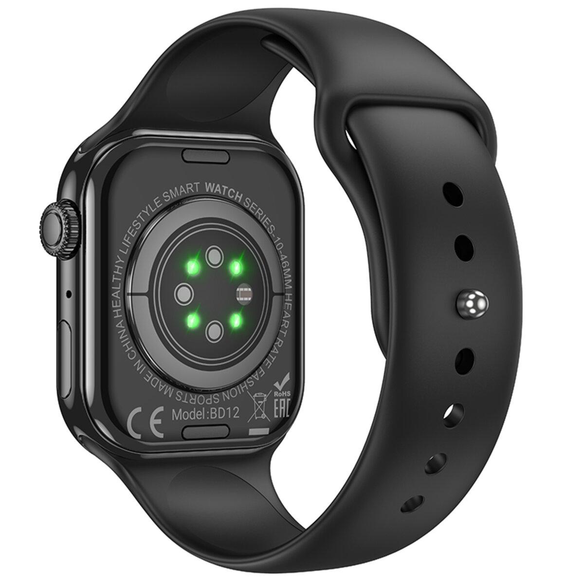 Смарт-годинник Borofone BD12 Smart Sport Watch Call Version 2,01" BT5.0 190 mAh Black (6941991120596) - фото 3 Смарт-годинник Borofone BD12 Smart Sport Watch Call Version 2,01" BT5.0 190 mAh Black (6941991120596) - фото 3