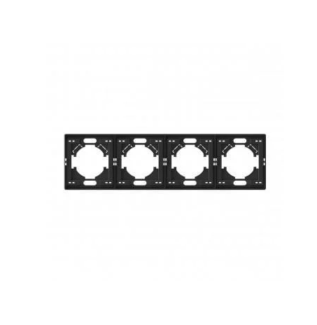 Рамка Videx Nota 4 поста горизонтальная (VF-NT-FR4H-BL)