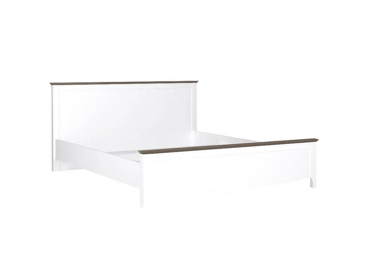 Кровать двуспальная Gerbor LOZ160 Карина из ламинированной ДСП с каркасом Нимфея альба/Дуб сонома трюфель (20006800)