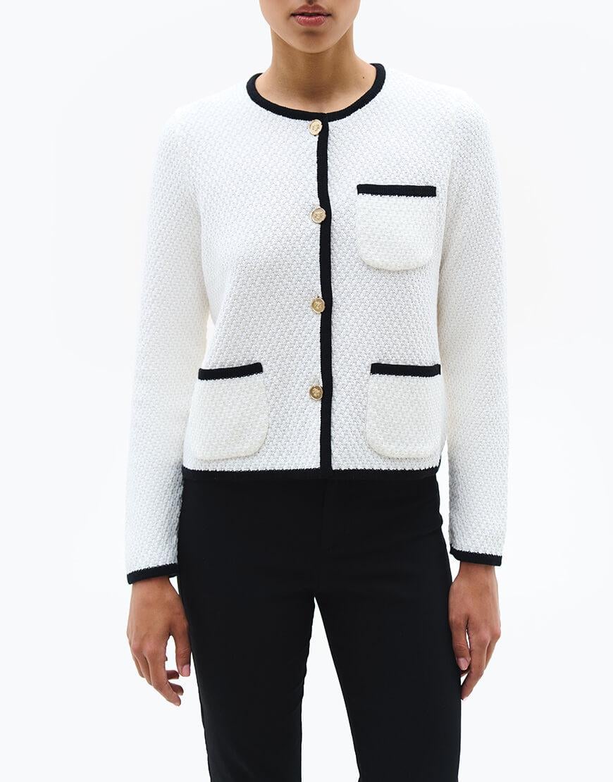 Жакет Eleanor жіночий J.D.WOOL молочний M-L Жакет Eleanor жіночий J.D.WOOL молочний M-L
