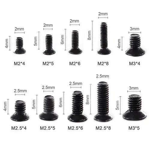 Набор потайных винтов для ноутбуков M2/M2,5/M3 500 шт. - фото 3
