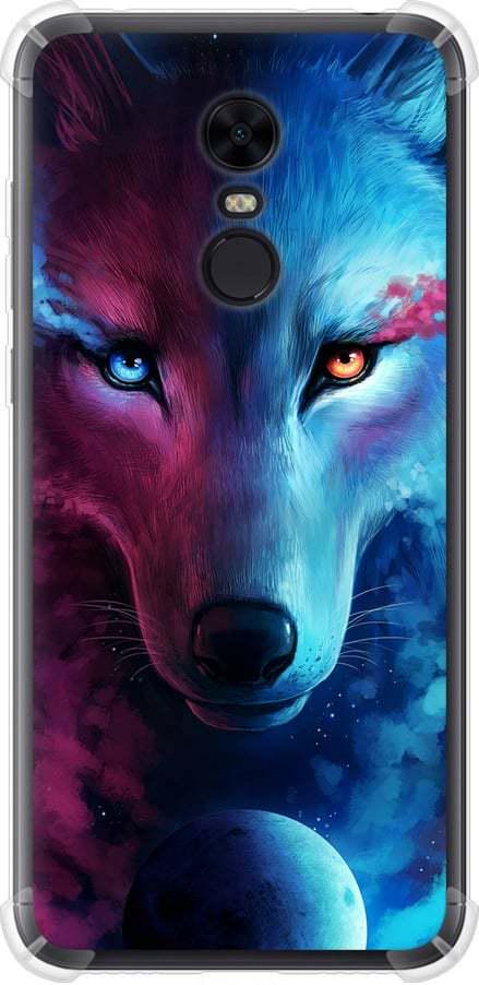 Чехол на Xiaomi Redmi 5 Plus Арт-волк (3999sp-1347-42517)