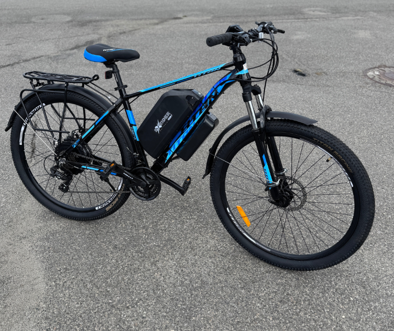 Велосипед с Е-комплектом с багажником Arena 2025 29" 48 В 1000 Вт MXSUS 15 Ah до 55 км запас хода дисплей LSD10 Pas-ассистент