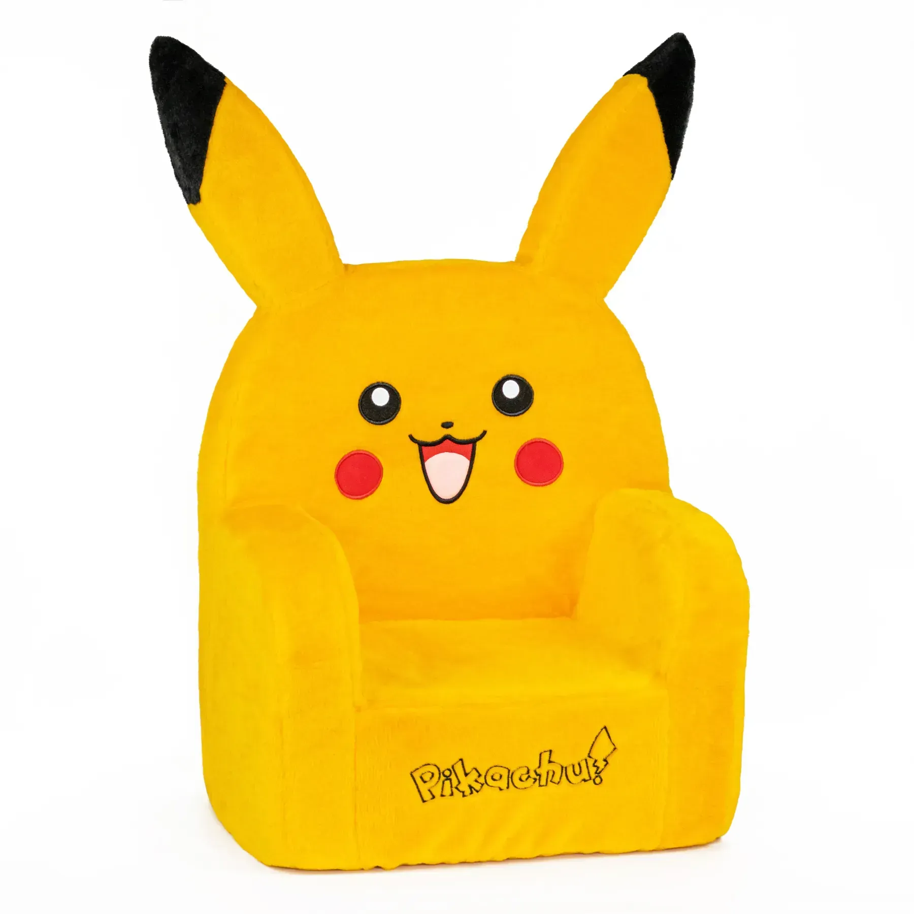 Дитяче крісло м'яке Weber Toys Покемон Пікачу безкаркасне для дитячої кімнати 85х62х39 см Жовтий (151-98-WT703)