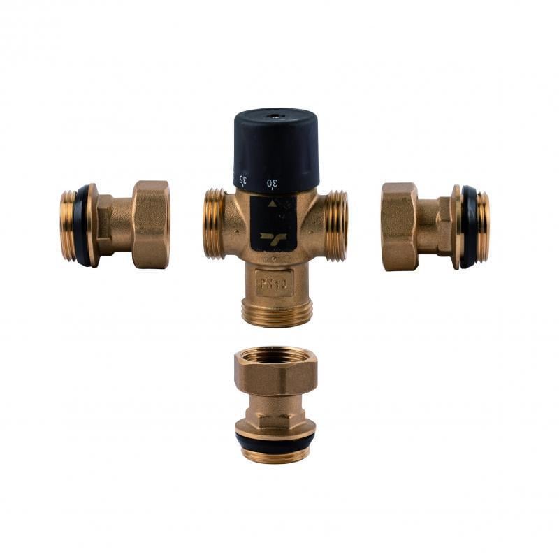 Смеситель термостатический SD Forte SF010W25 1" (SD00039982) Смеситель термостатический SD Forte SF010W25 1" (SD00039982)