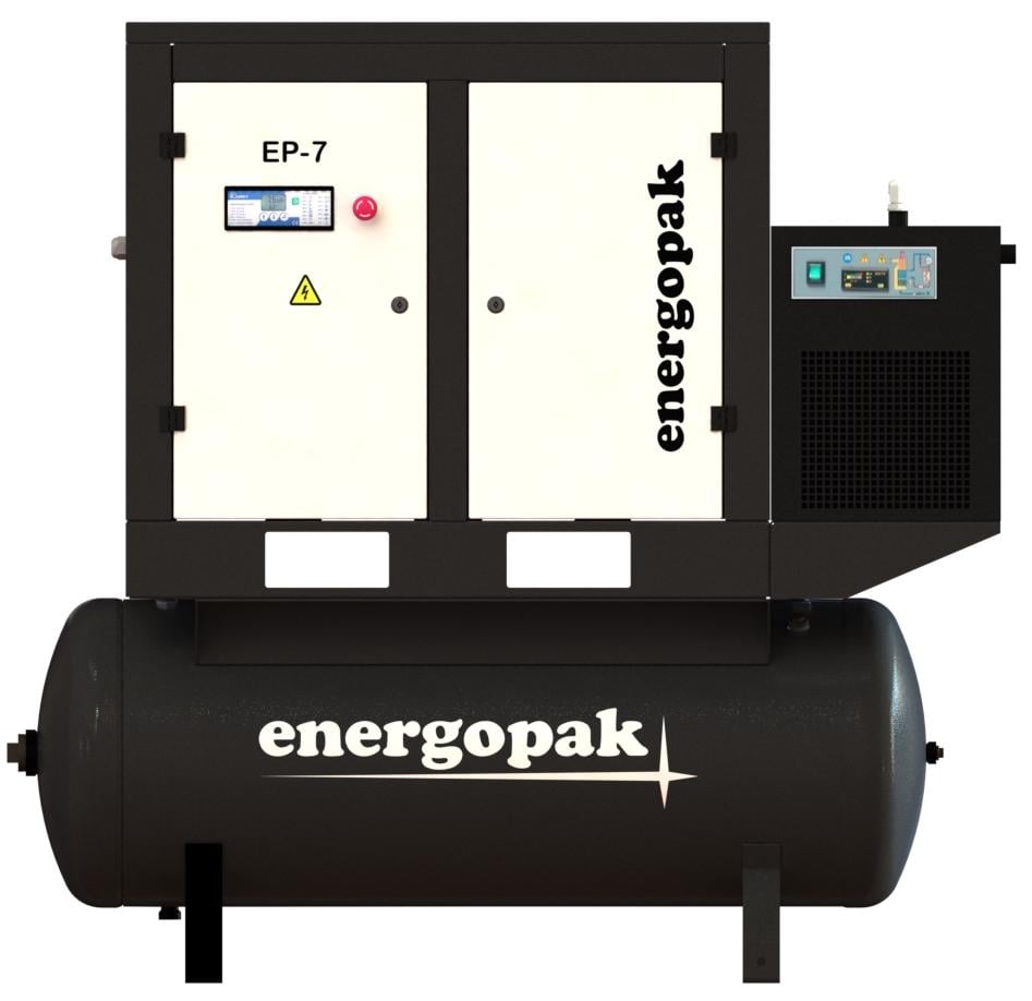 Компрессор винтовой Energopak EP 7/RD-T500 с осушителем и ресивером 500 л 0,8 м3/мин 12,5 бар 7,5 кВт - фото 2