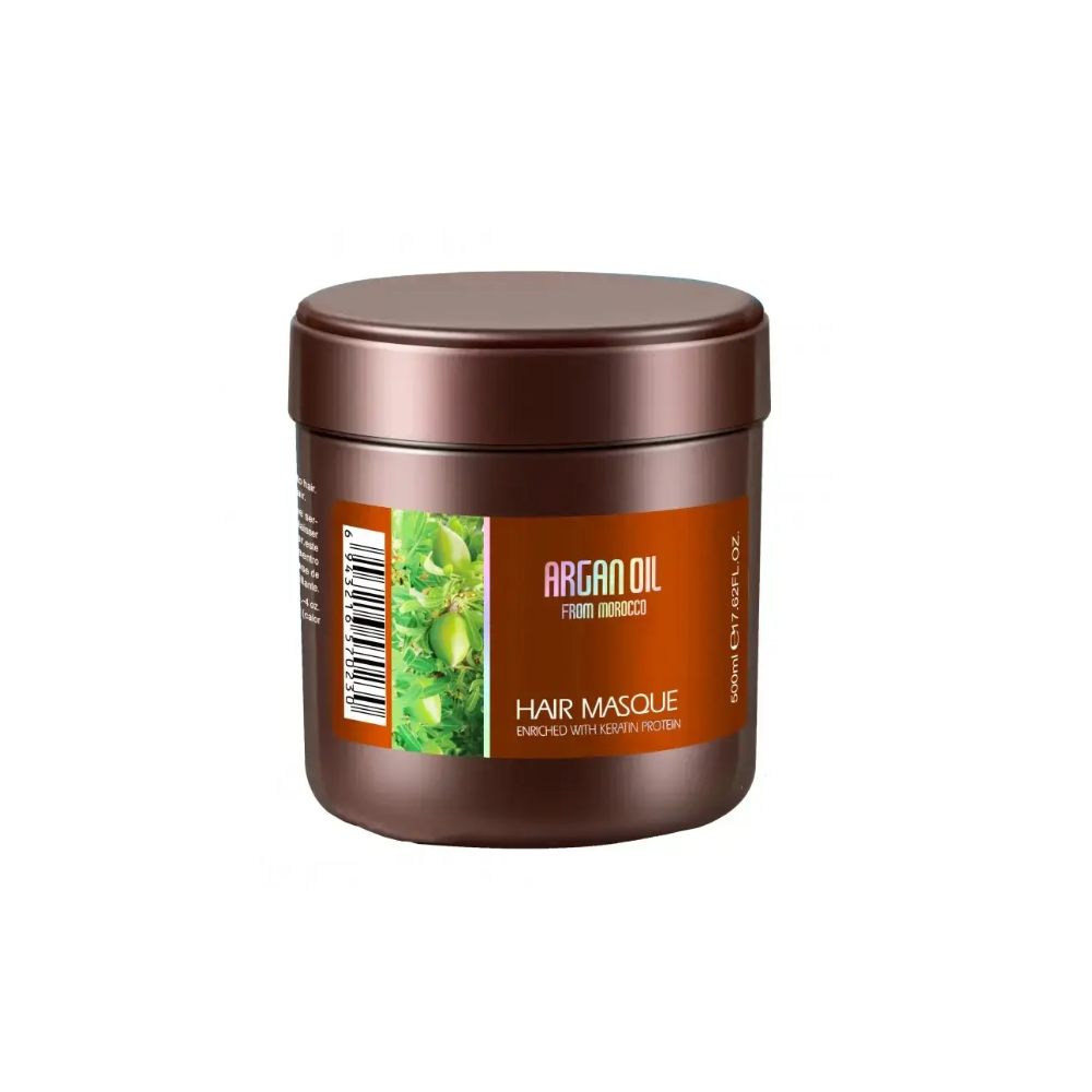 Маска для волосся з протеїнами кератину Clever Hair Cosmetics Morocco Argan Oil Mask Enriched with Keratin Protein 500 мл
