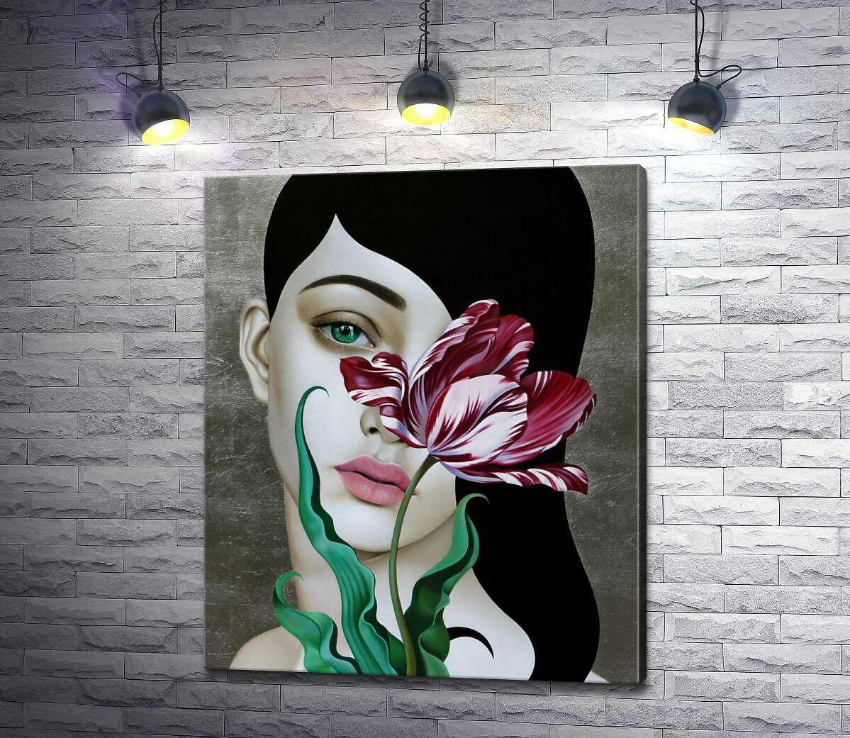 Картина ArtPoster Одинокий тюльпан (Lonely tulip) – Слава Фокк (Slava Fokk) 83x100 см Модуль №1 (003583)