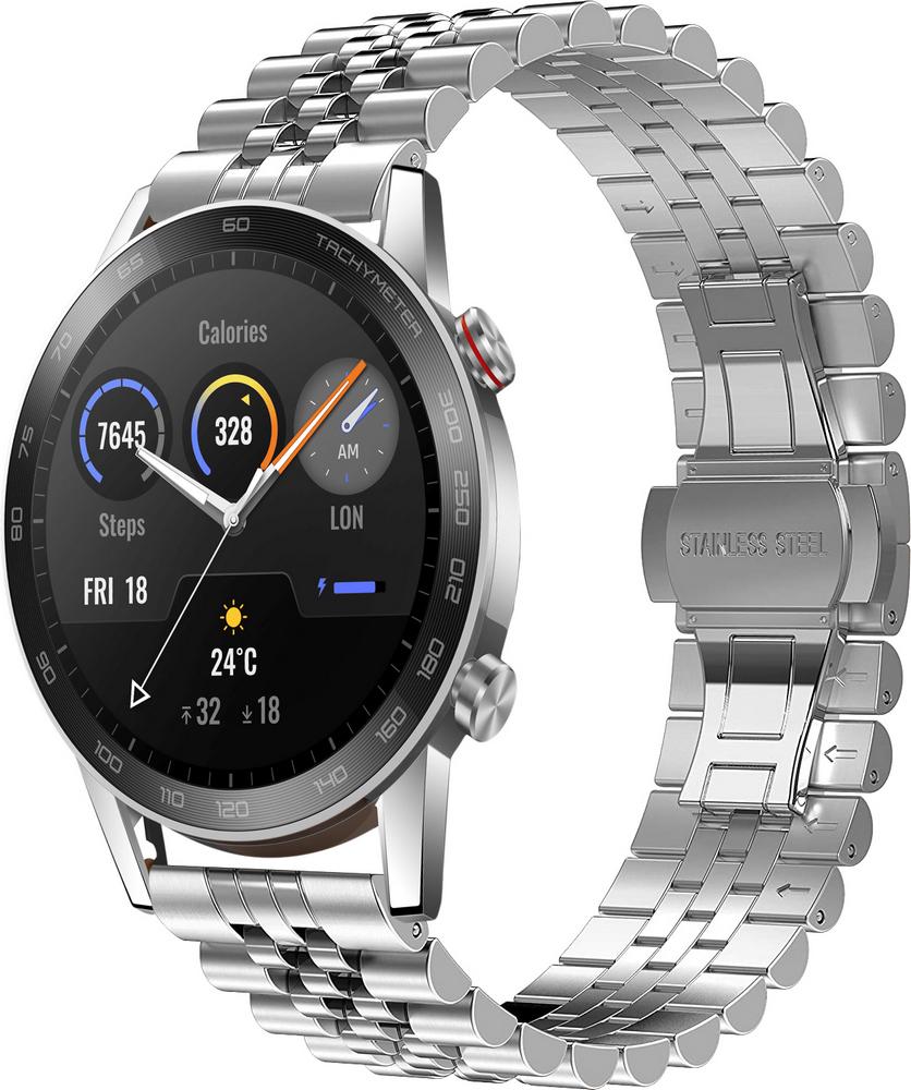 Браслет металлический Stech для Honor Magic Watch 2 46 мм Silver (25259-59)