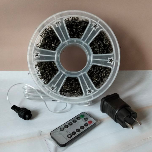 Гірлянда Роса Мішура/Хвойна лапа 2000LED в котушці зелений провід 100 м Жовтий (D2000L100MGY) - фото 3 Гірлянда Роса Мішура/Хвойна лапа 2000LED в котушці зелений провід 100 м Жовтий (D2000L100MGY) - фото 3