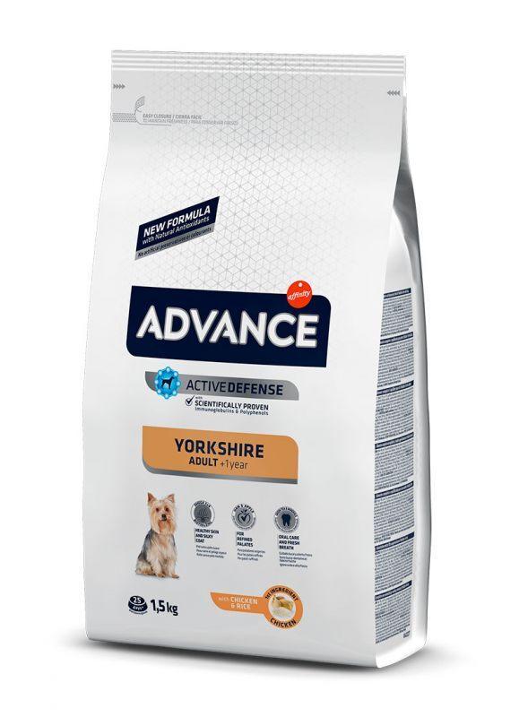 Корм сухий для собак породи йоркширський тер'єр Advance Dog Yorkshire Terrier Chicken з куркою 1,5 кг (523210/8410650170480) - фото 1