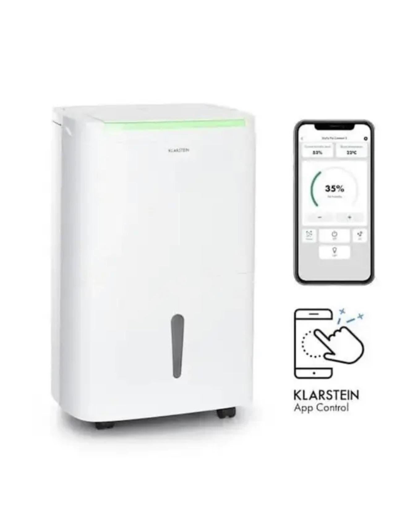 Осушувач повітря Klarstein DryFy Connect 40 WiFi компресія 40 л 35-45 м2 - фото 8 Осушувач повітря Klarstein DryFy Connect 40 WiFi компресія 40 л 35-45 м2 - фото 8