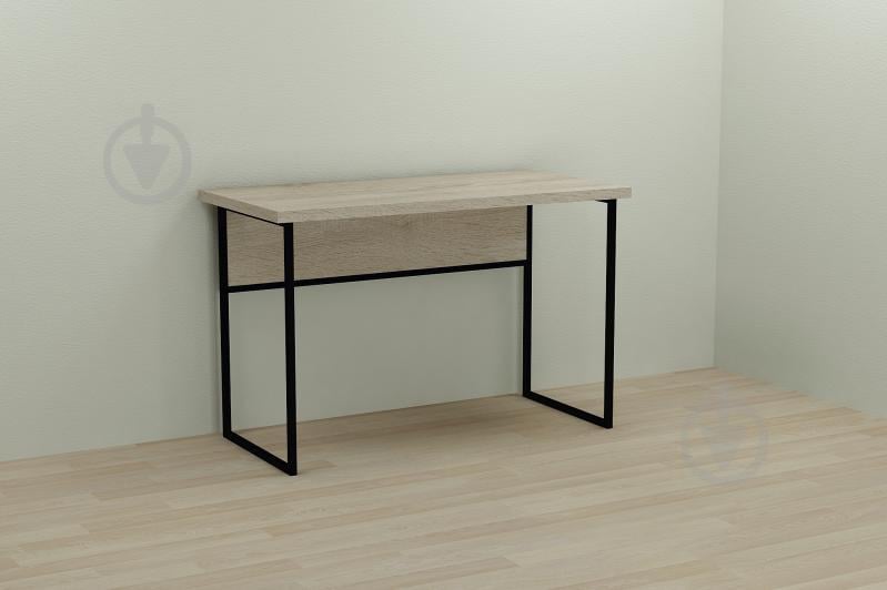 Компьютерный стол Ferrum-decor Коди 75x100x70 черный ДСП Дуб Сонома 32мм