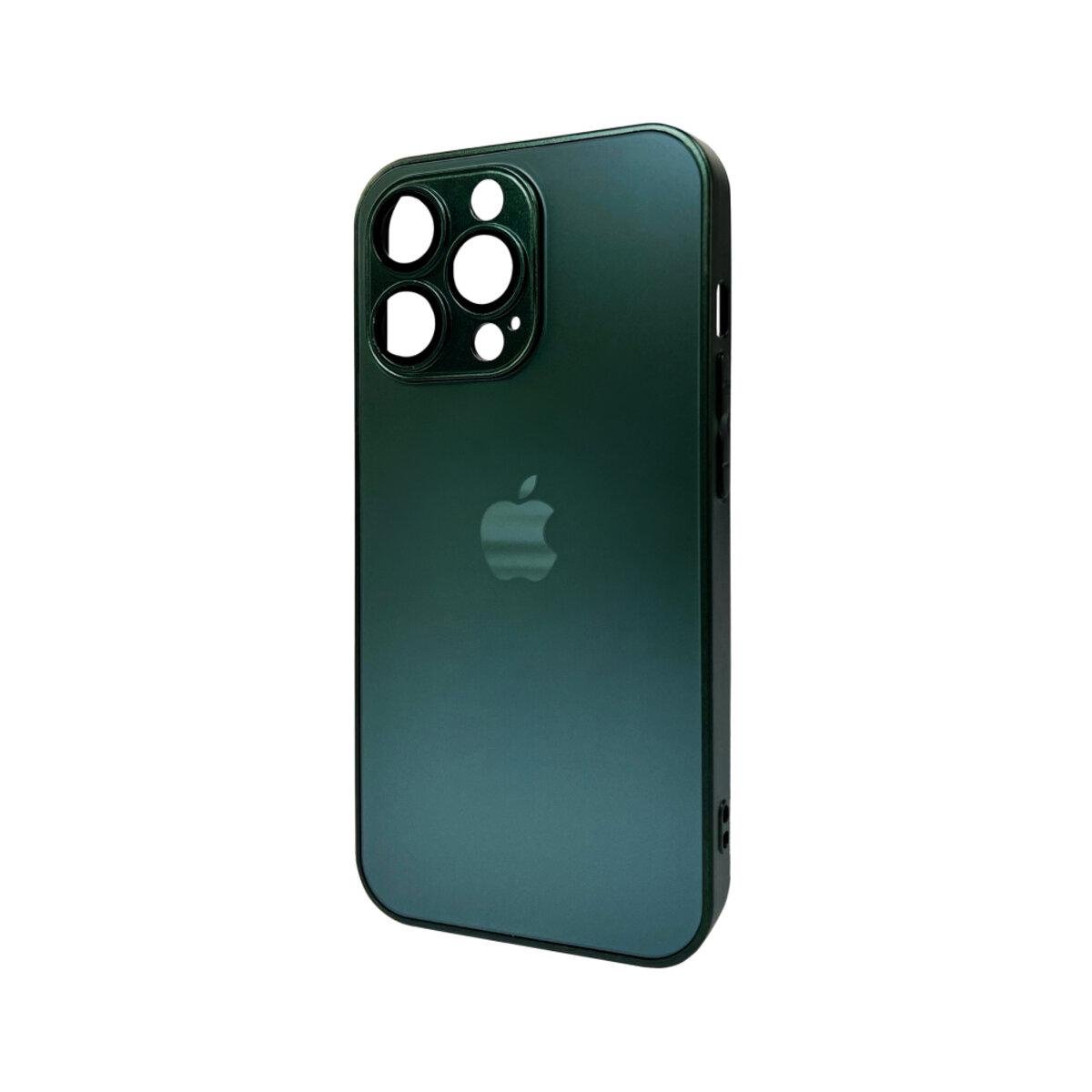 Противоударный чехол для Apple iPhone 11 Pro Max AG Glass Matt Frame Color / Cangling Green