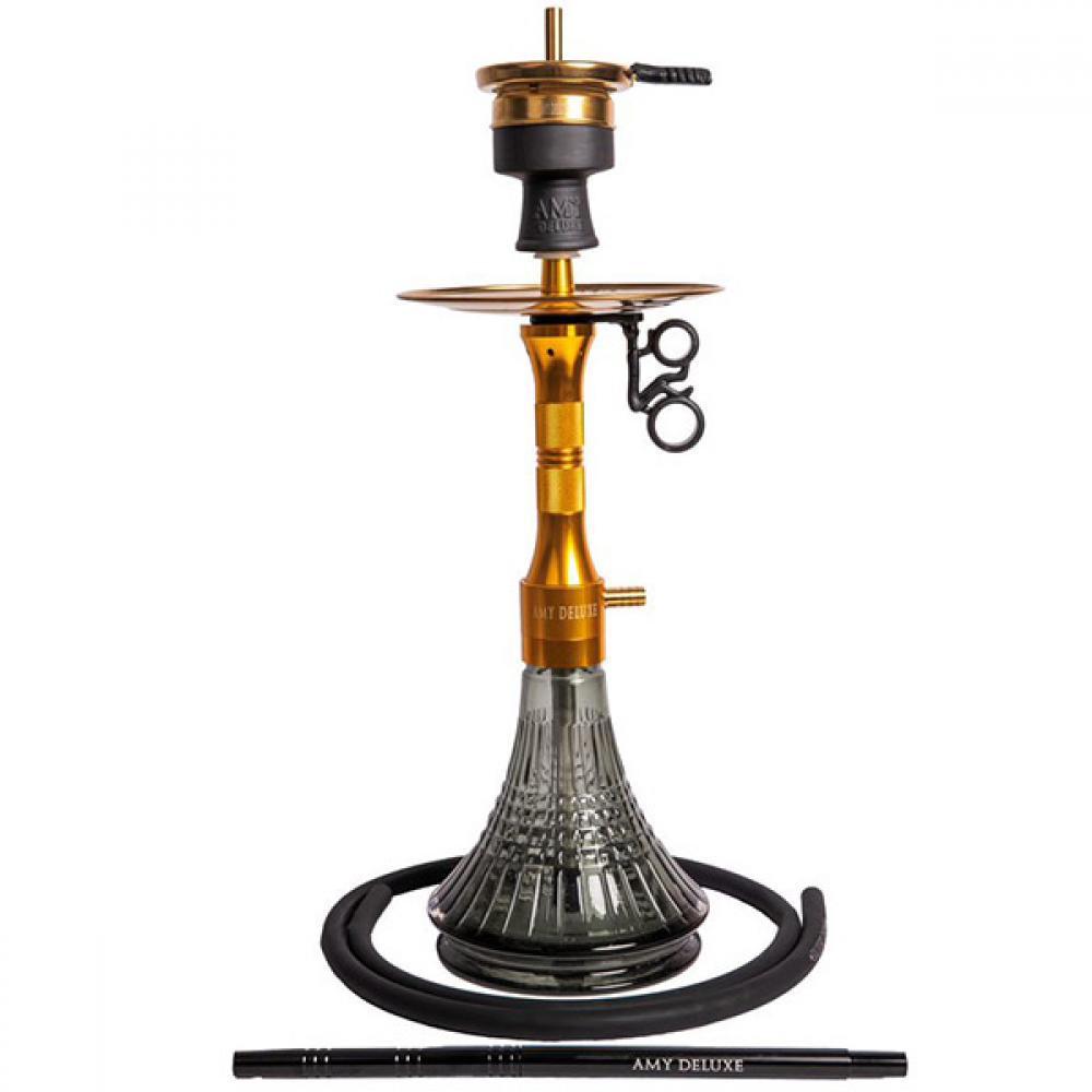 Кальян Amy Deluxe 126.02 Alu Cage S Золотой/Черный (AOGD-BK)