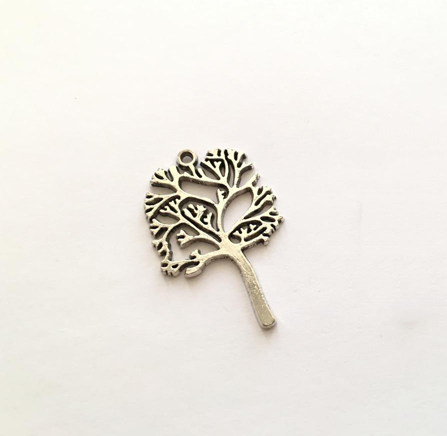 Подвеска фигурная металлическая Дерево 4,5х3 см Золотистый (322129725)