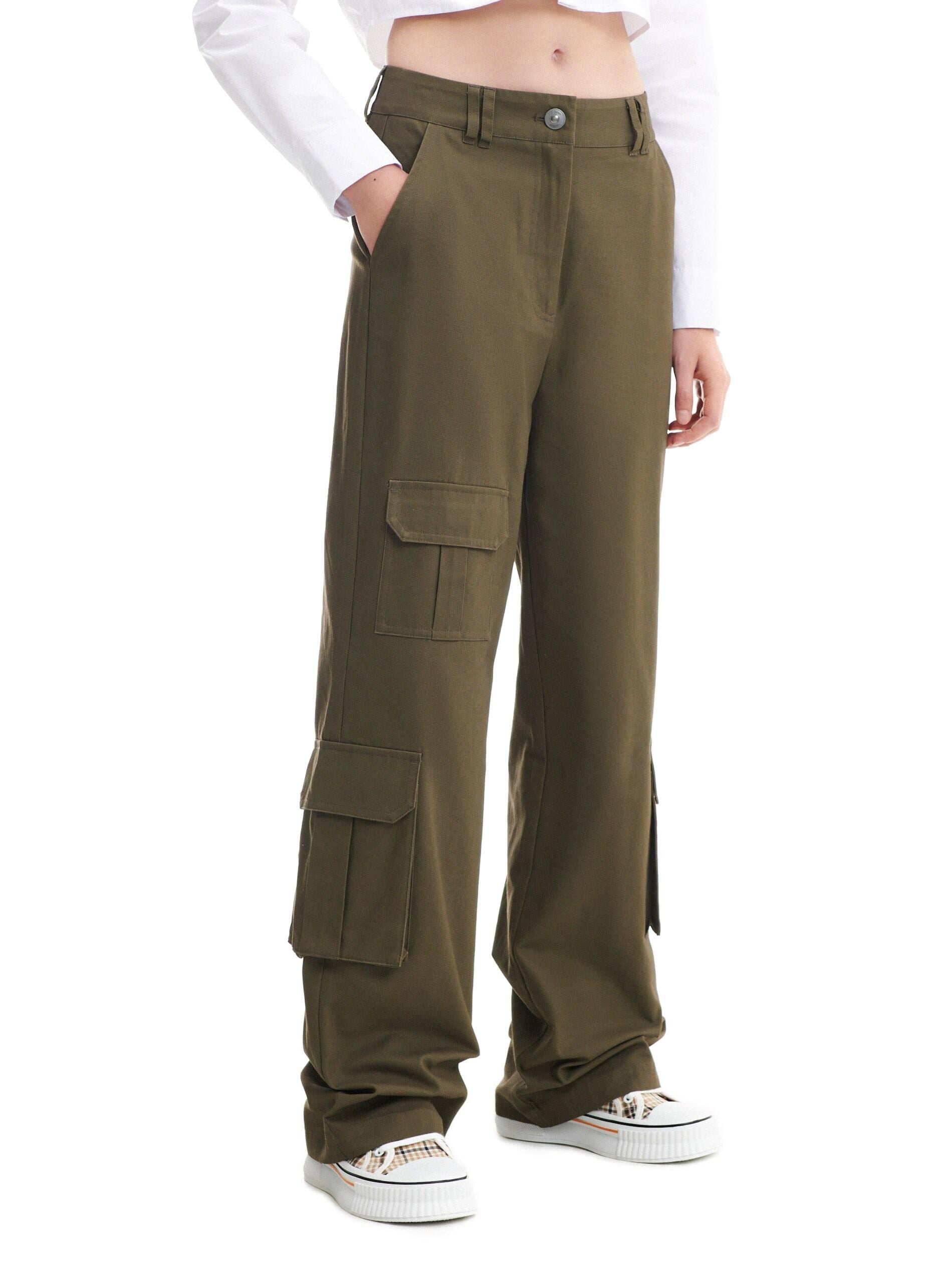 Брюки Cropp 2963W р. 38 Хаки