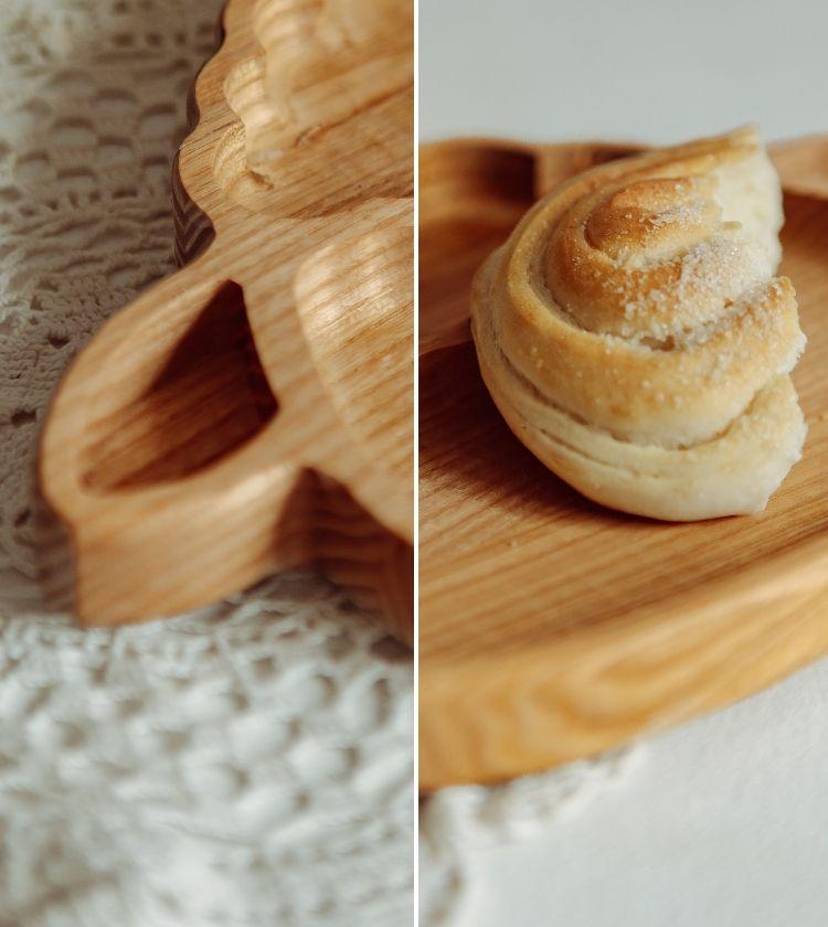 Тарілка дитяча дерев'яна Вівця (100) - фото 2