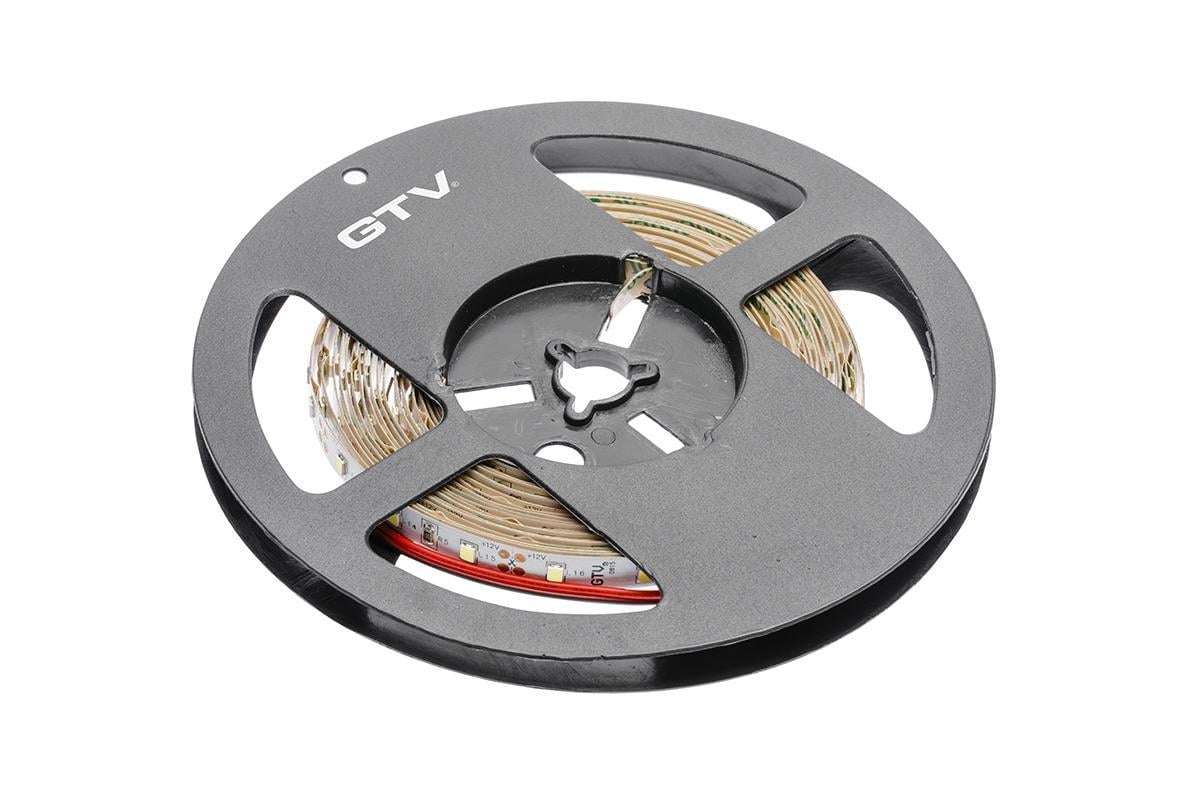 Светодиодная лента GTV Flash 2835 2 кабеля 600LED 60W IP65 10 мм 5 м 12V Белый холодный (27768448)