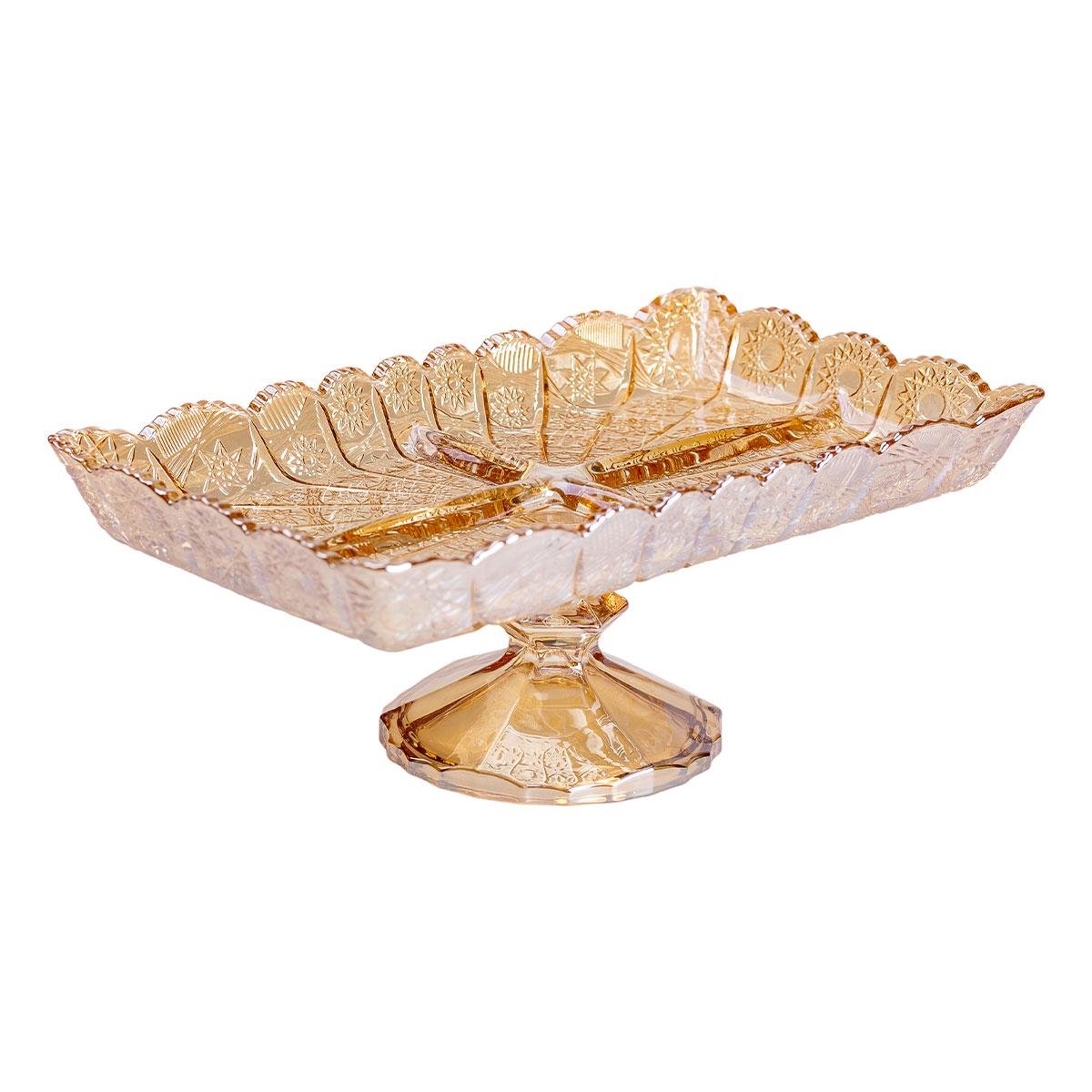 Фруктовниця скляна на ніжці 29х1,5х11 см - фото 2 Фруктовниця скляна на ніжці 29х1,5х11 см - фото 2