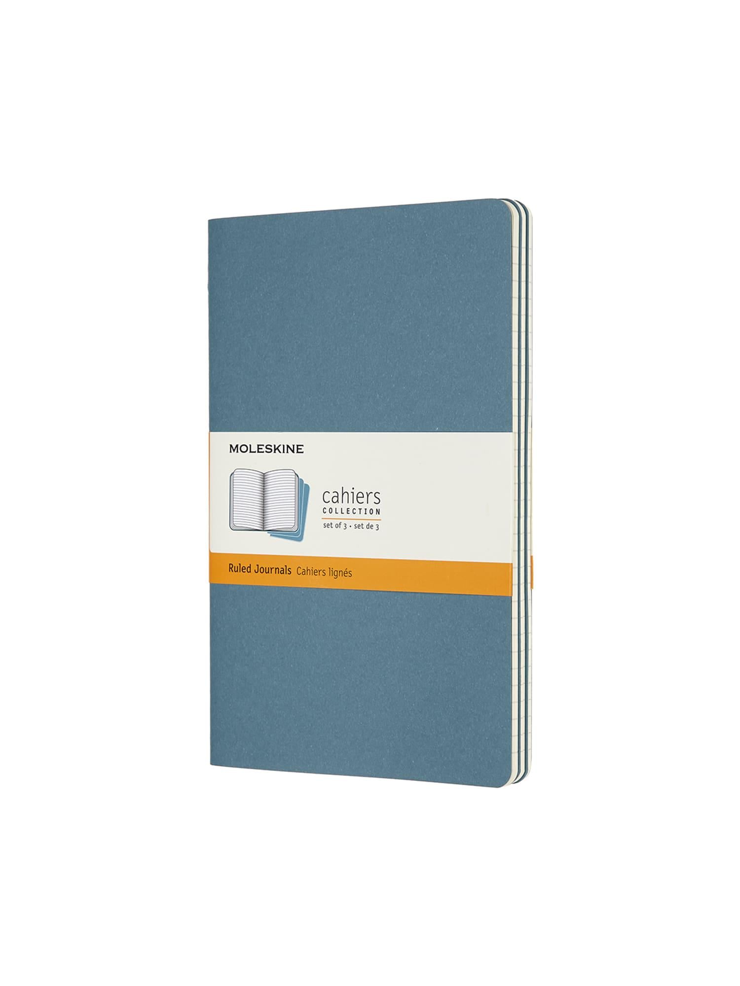 Блокнот Moleskine Cahier средний линейка Яркий голубой (CH016B44)