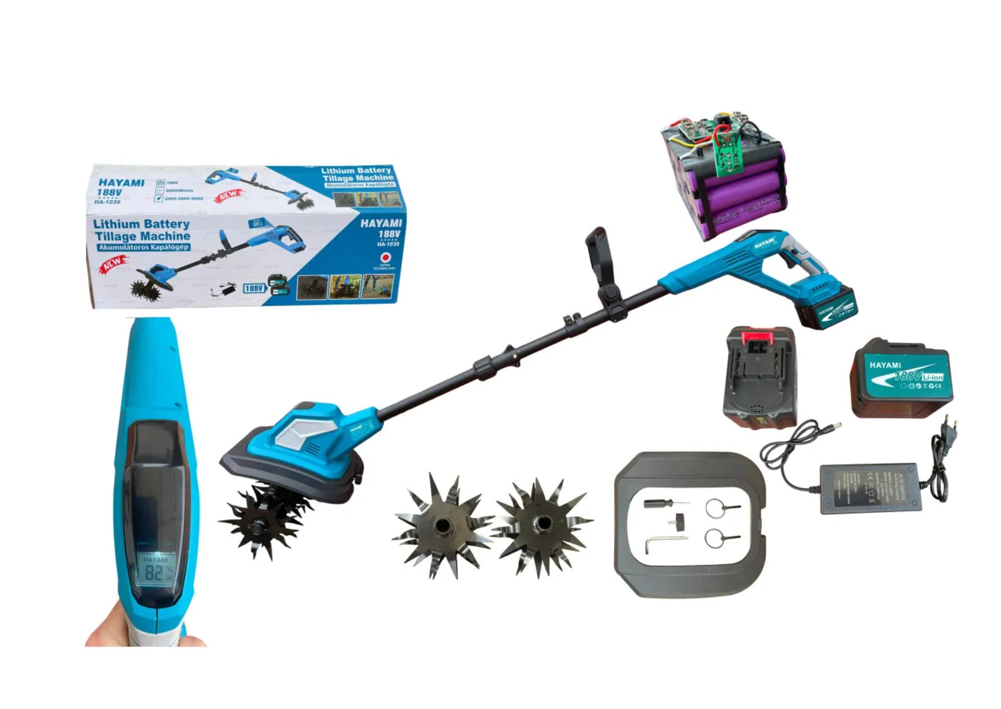 Культиватор безщітковий Hayami з 2 акумуляторами (kult1) - фото 2 Культиватор безщітковий Hayami з 2 акумуляторами (kult1) - фото 2