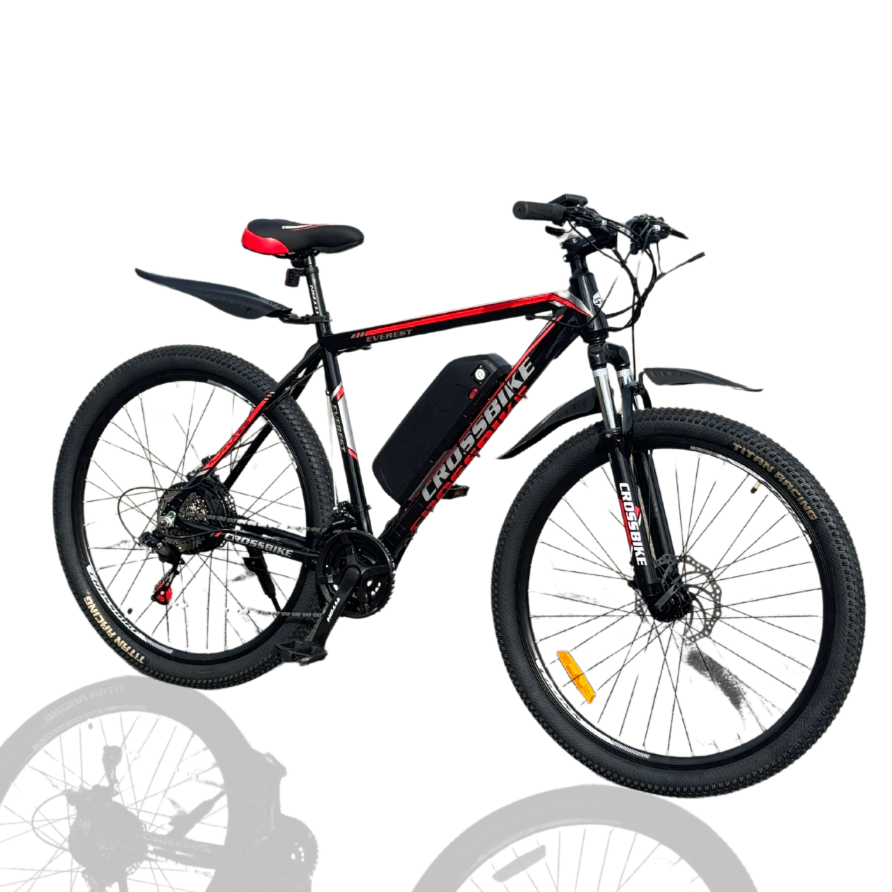Велосипед з Е-комплектом Crossbike Everest 2025 29" 48 В 500 Вт MXSUS 18 Ah/до 65 км запас ходу