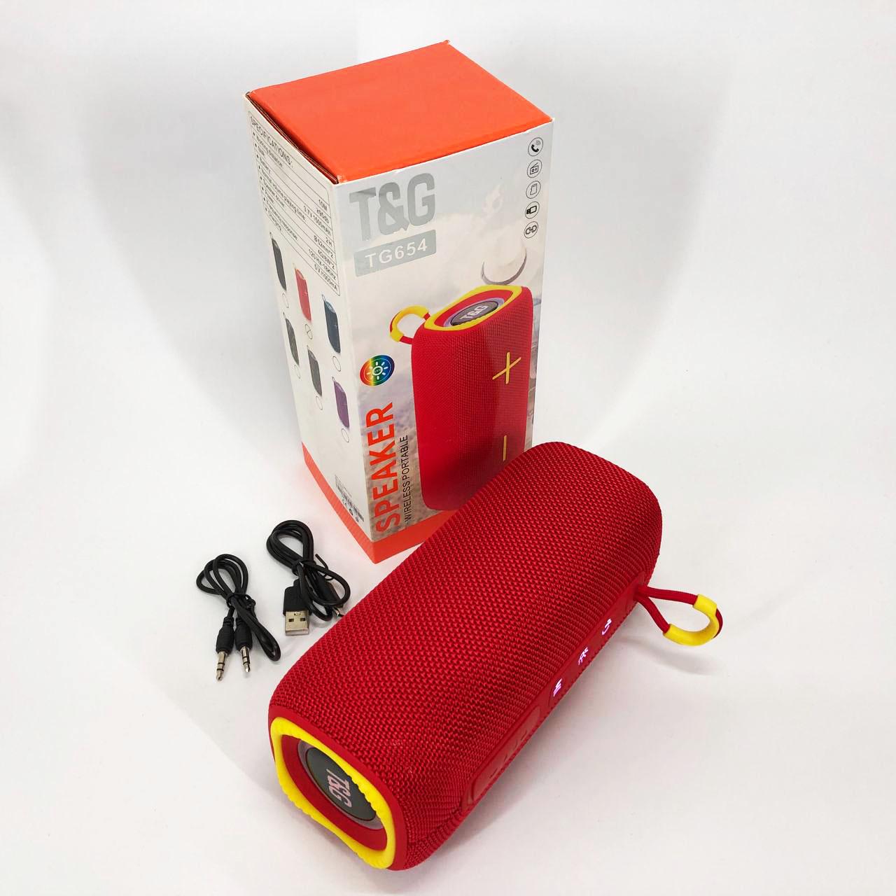 Колонка портативна з підсвічуванням TG654 8W Червоний - фото 8