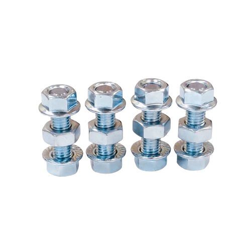 Комплект стыковочный Cube CMS 4 шпильки и 12 гаек для модульного соединения серверных шкафов M6x40 мм Silvery