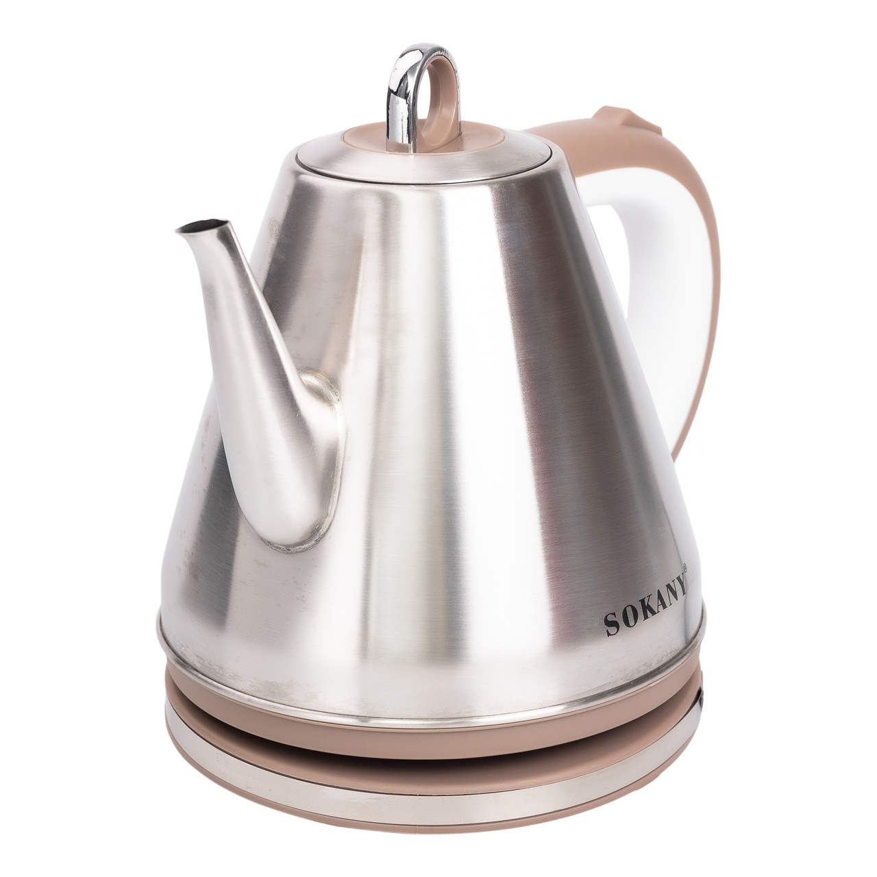 Чайник електричний з довгим носиком Sokany SK-SH-1083 1100 Вт 1,5 л Сріблястий/Рожевий (SK-SH-1083) - фото 4