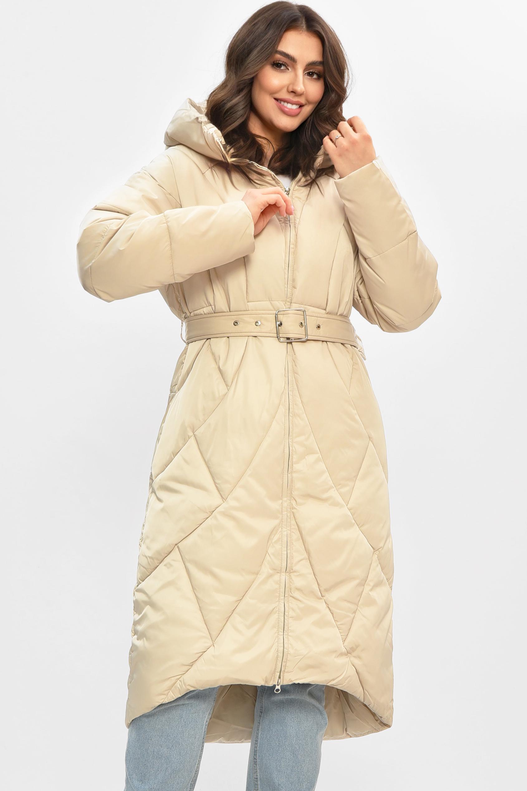 Куртка женская удлиненная зима XL-2XL Светло-бежевый (207033) Куртка женская удлиненная зима XL-2XL Светло-бежевый (207033)