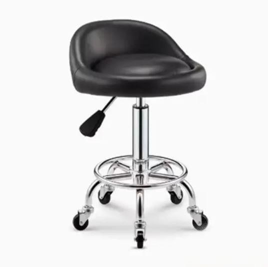 Стул для мастера с низкой спинкой Черный