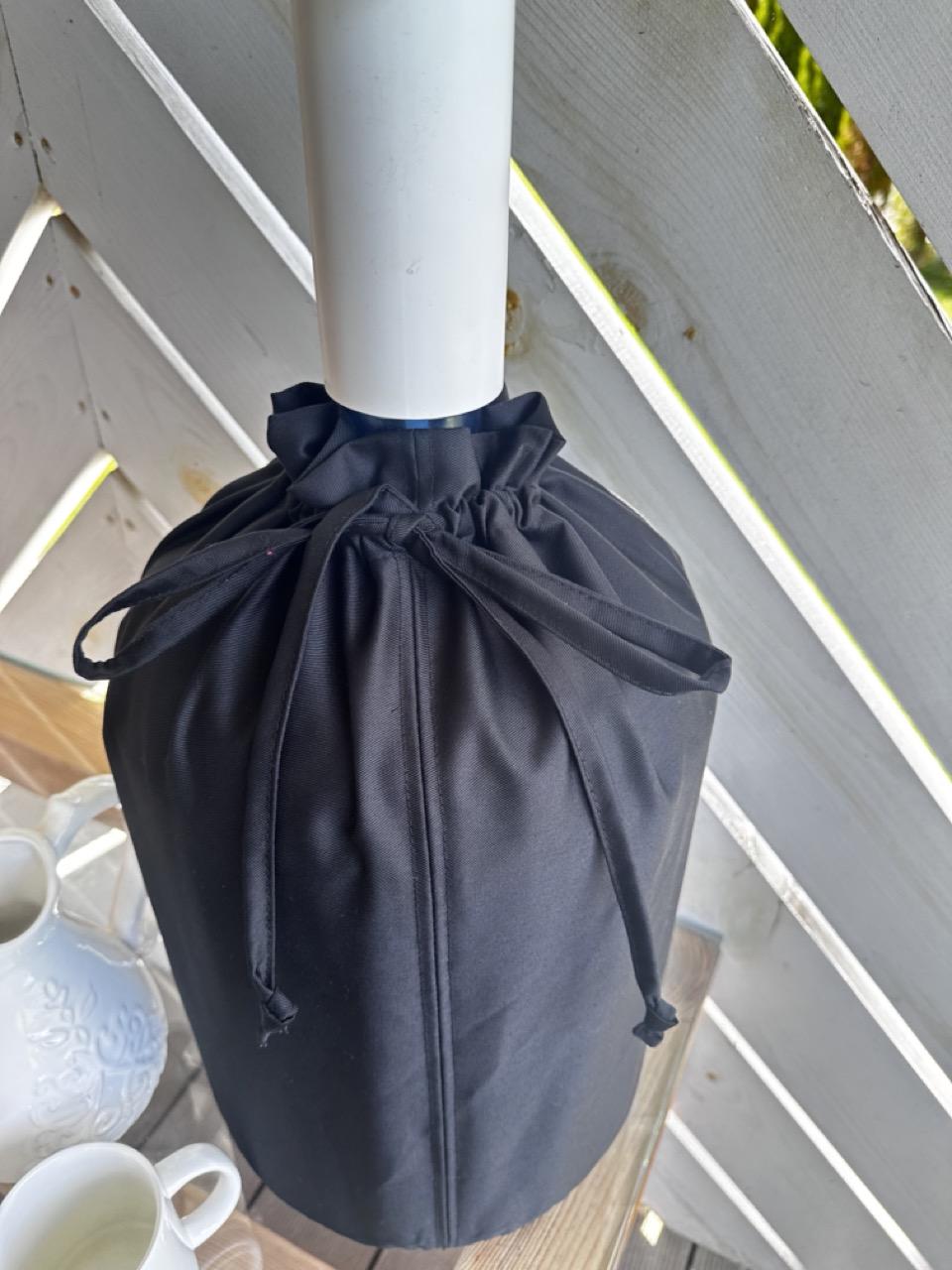 Чехол текстильный котоновый однотонный на пластиковый бутыль 19 л Черный - фото 2 Чехол текстильный котоновый однотонный на пластиковый бутыль 19 л Черный - фото 2