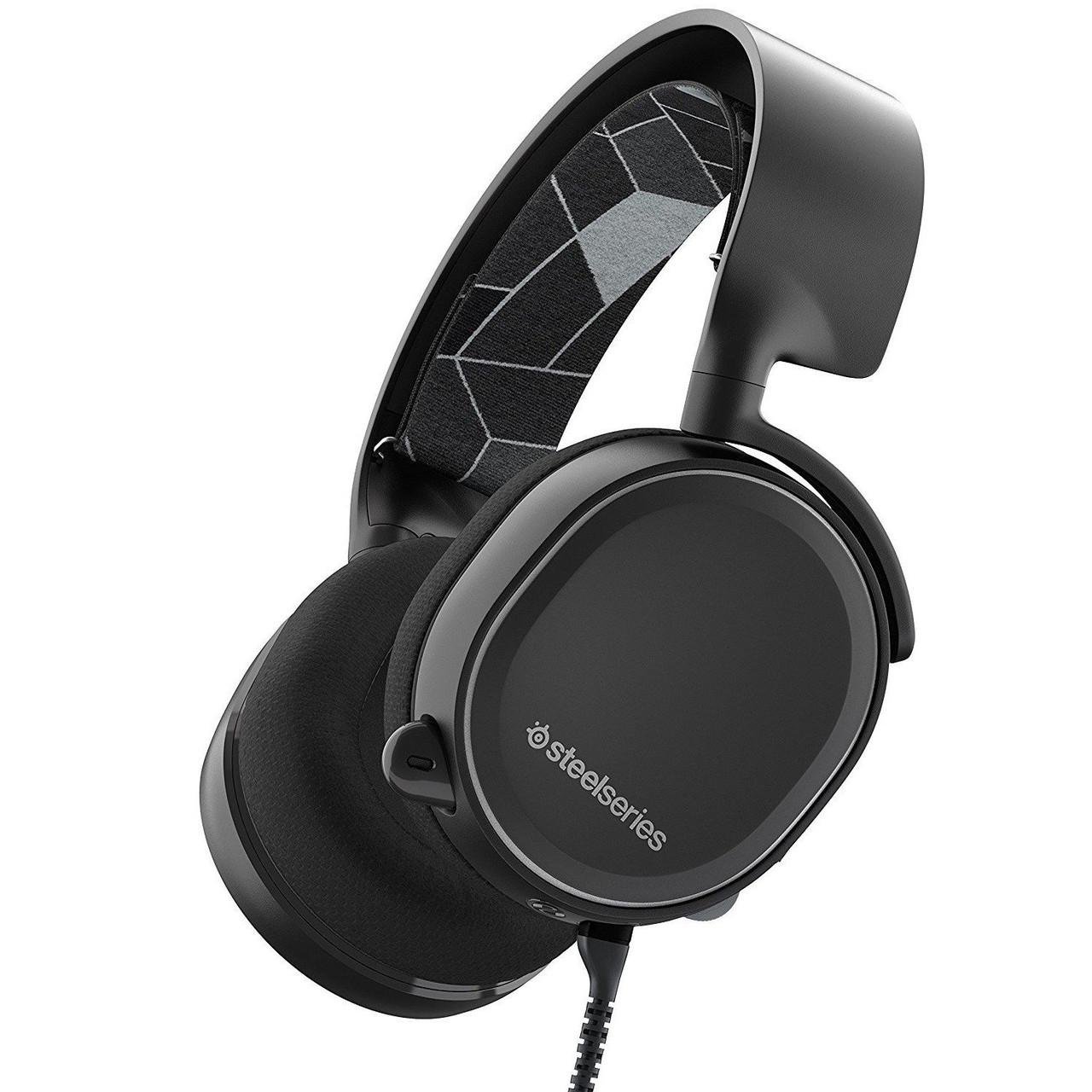 Ігрова гарнітура, комп'ютерні навушники SteelSeries Arctis 3 2019 Edition, Black (61503)