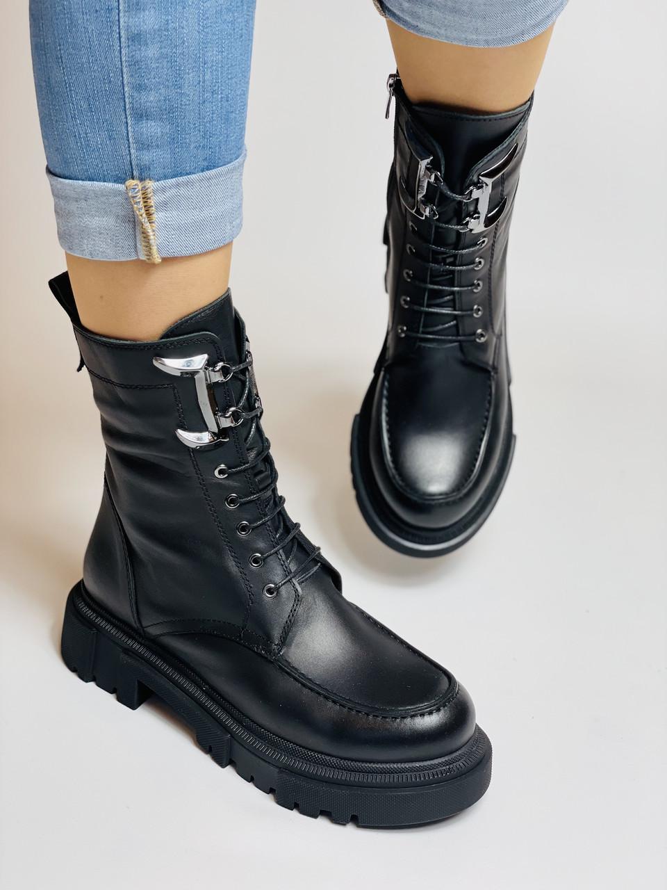 Ботинки женские зимние Evromoda р. 37 24,0 см Черный (2727) - фото 2 Ботинки женские зимние Evromoda р. 37 24,0 см Черный (2727) - фото 2