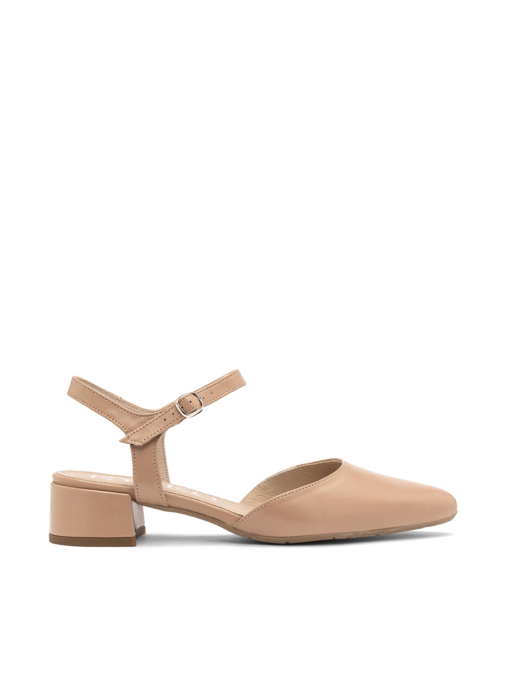 Босоніжки із закритим носом шкіряні жіночі RYLKO р. 38 Бежевий (C3NH6_V__1IG)