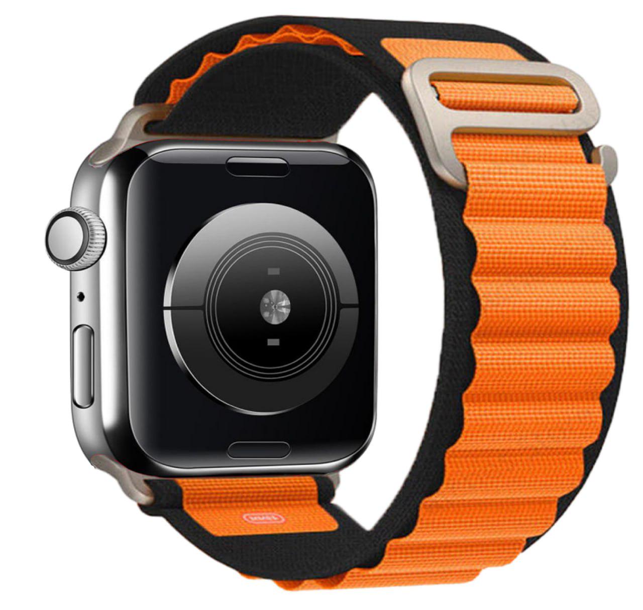 Ремінець Alpine Loop Band для Apple Watch 40 мм Black/Orange (13771431)