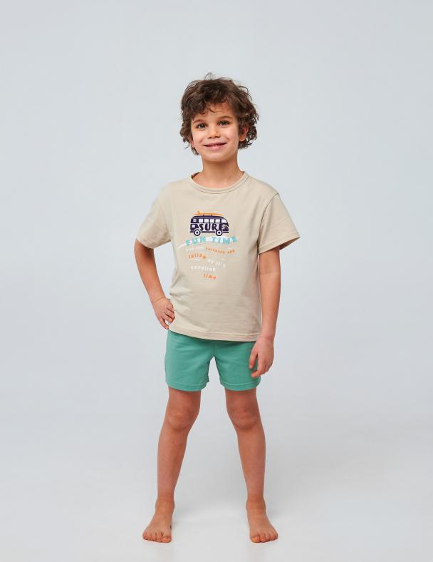 Пижама для мальчика Smil Интерлок 92 см Бежевый (104537)